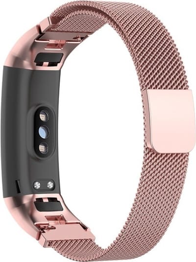 Milanees bandje - geschikt voor Huawei Honor Band 4 / Honor Band 5 - rosegoud