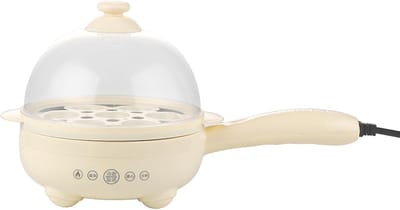 Intelligente Eierkoker - Stoomoven Multifunctioneel - Perfect Koken - Aanpasbaar Meerlagig - 31x21x10 cm - Melkwit