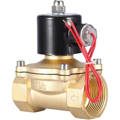 DN32 Normaal Gesloten 2 Posities 2 Wegen Elektromagnetische Magneetklep AC 220V 114