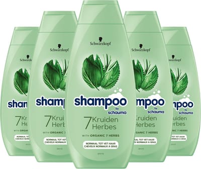 Schwarzkopf Shampoo - 7 Kruiden - Voordeelverpakking - 5x 400ml