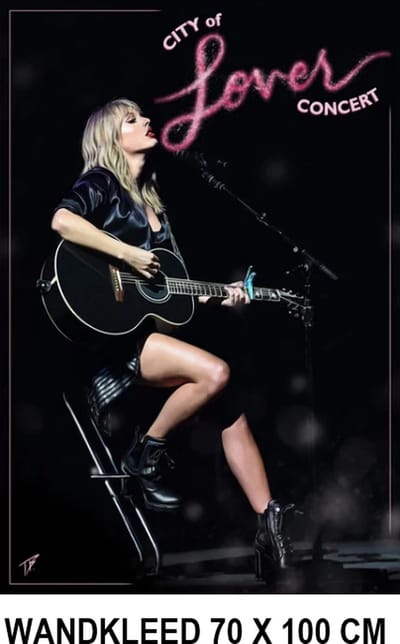 Allernieuwste.nl® Taylor Alison Swift Wandkleed Wandtapijt Wanddecoratie Muurkleed Tapestry - Muziek - Kleur - 70 x 100 cm