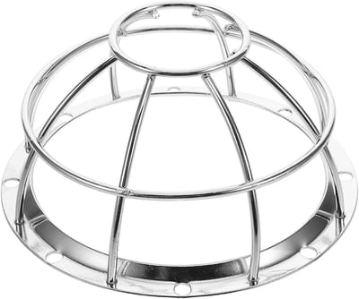 Rookmelder Beschermhoes - Afschermkap Sensor - Veiligheid Verhogend - Explosiebestendig Ijzeren Gaas - 13.2 x 13.2 x 6.2 cm - Zilver