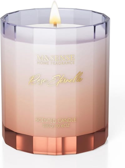 Geurkaarsen voor Thuis 300g - Luxe Jar Kaarsen voor Vrouwen, Natuurlijke Soja Was, Aromatherapie, Relaxatie, Meditatie, Yoga, Spa - 60 Uur Brandduur