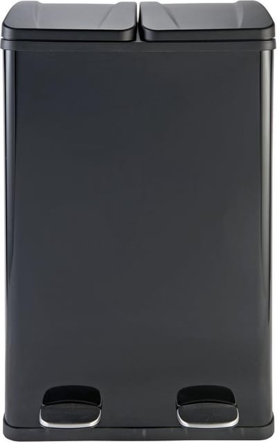 Vuilnisbak 2in1 recycleer vuilnisemmer 2x 30L | 60 Litre 2 Compartment pedaalemmer