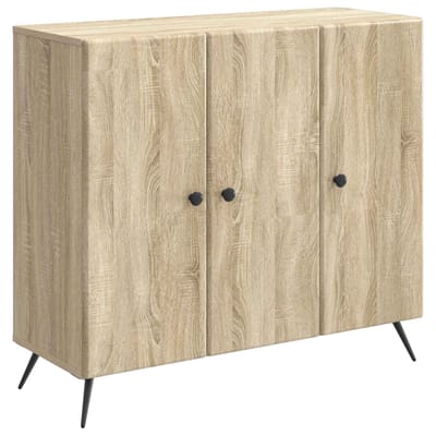 vidaXL - Dressoir - Sonoma - Eiken - 89 - x - 34,5 - x - 80 - cm - Bewerkt - hout
