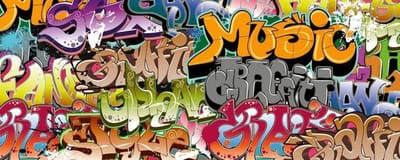 Fotobehang - Graffiti Art 375x150cm - Vliesbehang