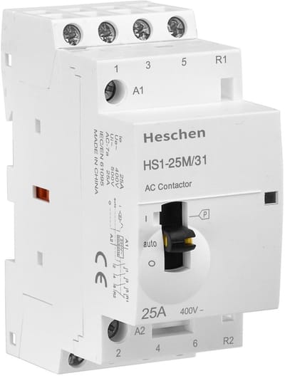Store_8 - Modulaire AC-bescherming - 25A - Handmatige schakelaar - DIN-rail-montage - 4 polen - Voor huishoudelijk gebruik