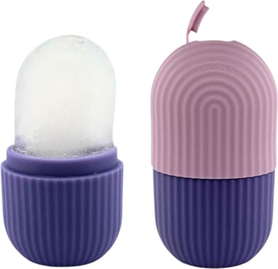 Siliconen Gezicht IJs Roller - Ice Roller - Facial Roller - Face Roller Massage - Gezichtsmassage - Gezichtsroller - IJsroller - Verjonging - Strakke Huid - Paars