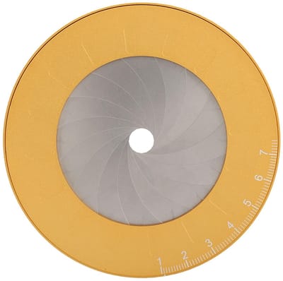 Dailygoods- Cirkeltekeningmaker Nauwkeurig - Metalen Ronde Tekenliniaal - Professionele Schaal - Roestvrij Staal - Veelzijdige Toepassing - Duurzaam Ontwerp