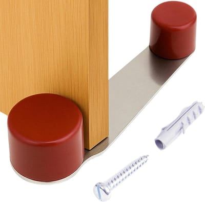Deurstopper Magneet - Deurhouder - Voorkomt Deurklappen - Sterke Magneet - 32 x 102 cm - Bruin