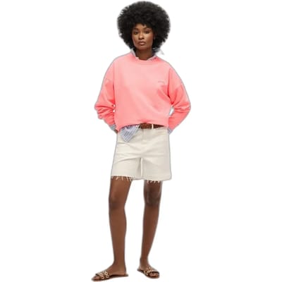 Superdry - Essential Logo sweatshirt met ronde hals en relaxte pasvorm - Dames - Truien
