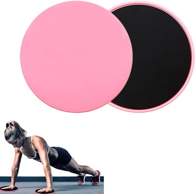 Dailygoody - Fitness Glijschijven - Core Trainers - Duurzaam en lichtgewicht - Roze - Multifunctionele schuiven - Ideaal voor thuis en sportschool - G