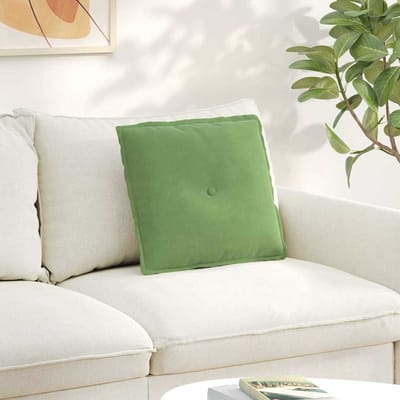 vidaXL - Rugkussen - Lichtgroen - 50 - x - 45 - cm - Corduroy - stof
