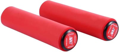 Fiets handgrepen - Stuurgrepen paar - Comfortabel fietsen - Antislip schokbestendig - 18 mm stuurdiameter - Rood