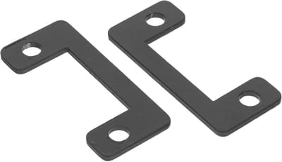 Elektronische Sluitplaat - Slot Deur Reparatie - Deur Beveiligen - Versterkte Ijzeren Plaat - 5.7 x 2.5 cm - Zwart