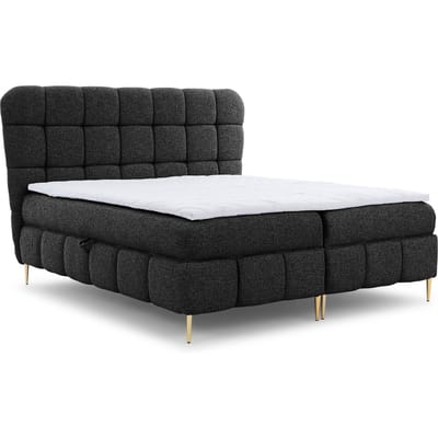 Boxspring Loran in bouclé met opbergruimte 180 x 200 cm | NADUVI Collection