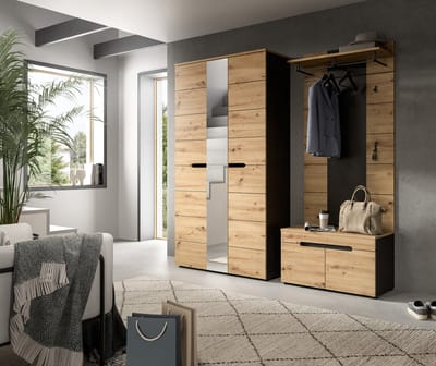 Garderobecombinatie met Sitzbank - Moderne Ingangsoplossing op Wieltjes - 200 cm Breed