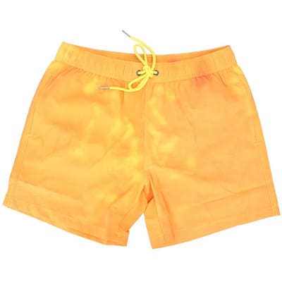 Modieuze Kleurveranderende Heren Strandbroek Zomer Sneldrogende Heren Zwembroek Shorts(Geel naar M