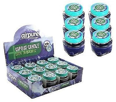 Geurkaarsen voor Verkoudheid - Menthol en Eucalyptus - Brandduur 8 Uur - 12 Stuks