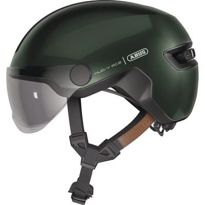 Fietshelm ABUS HUD-Y ACE moss green L - 57-61 cm - groen - Geschikt voor gebruik op elektrische fietsen - stadsfietsen - 460 g