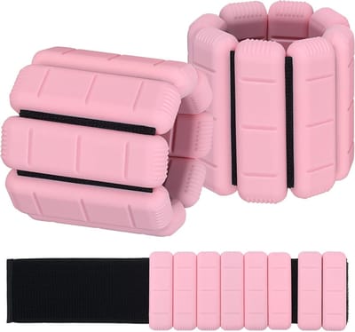 Enkelgewichten, set van 2 (elk 1 lb/2 lbs), verstelbare gewichtsmanchetten, armgewichtsarmband voor krachttraining, wandelen, hardlopen, pilates, joggen, yoga