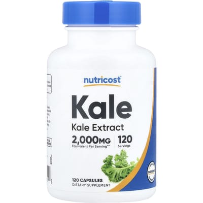 Nutricost, Boerenkool, 2.000 mg, 120 Capsules