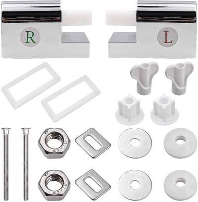 Dailygoods- Toiletdeksel Scharnieren Softclose - Vervangingsonderdelen - Universeel - Antidrop - ABS - Eenvoudige installatie - Toiletzitting
