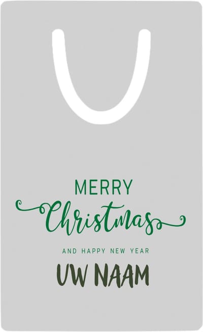 Hacebo® - Kerst merry christmas and happy new year met eigen naam metalen boekenlegger- Kerstmis - Kerst beker - winter - kerst - christmas - kerst cadeau Bladwijzer boekenleggers - 7.6 cm x 5cm