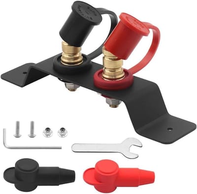 Accu Aansluitset - Startkabel Montage - Voertuig Onderhoud - Beschermende Isolatiekap - 24.5 cm Pakket
