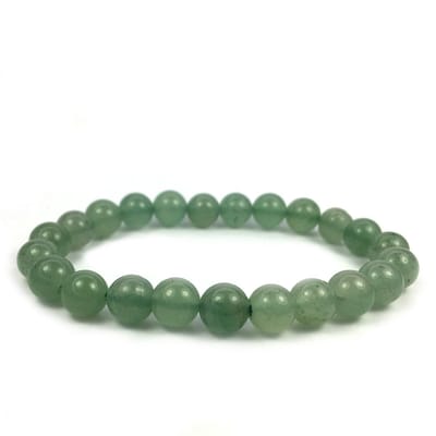 Bixorp Gems Aventurijn Edelstenen Armband - Gepolijste Edelsteen Kralenarmband - 20cm