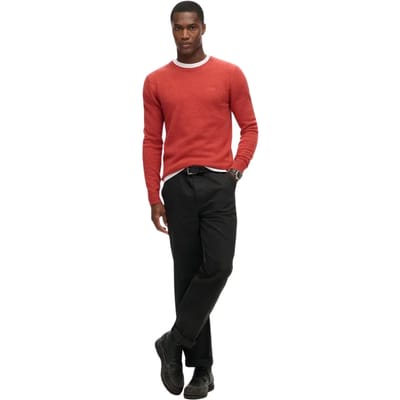 Superdry - Essential slim-fit trui met ronde hals - Heren - Sweaters