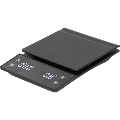 Digitale Koffieweegschaal met Timerfunctie Elektronische Hoge Precisie LED-Display Voedselweegschaal black