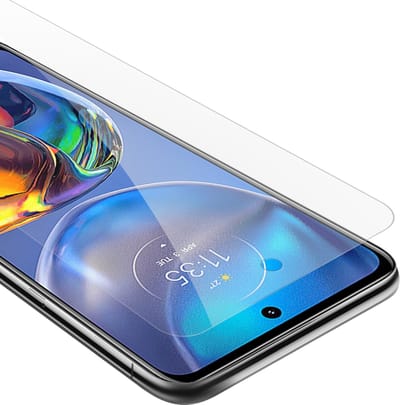 Cadorabo Screenprotector geschikt voor Motorola MOTO E32 4G / E32S - Pantser film Beschermende film in KRISTALHELDER Geharde (Tempered) display beschermglas in 9H hardheid met 3D Touch