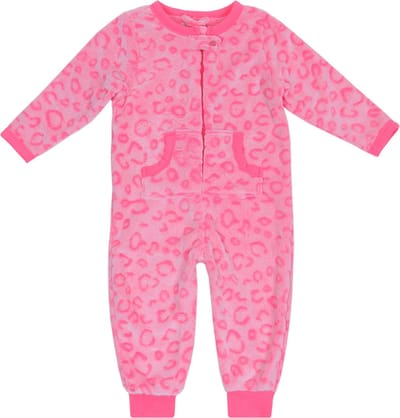 Roze onesie-pyjama - neon