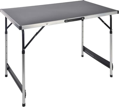 Verstelbare Aluminium Campingtafel 100 x 60 cm - Inklapbaar en Hoogte Verstelbaar voor Tuin en Picknick