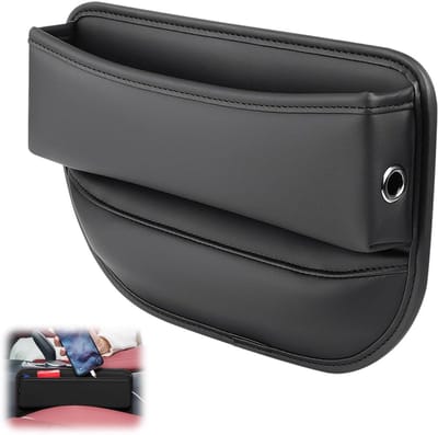 Opbergdoos voor Autostoelen - Auto Organizer voor Telefoons, Sleutels en Kleine Spullen, Zwart (29 x 20 x 4cm) - Ideaal voor Auto-Accessoires, Ruimtebesparend en Handig