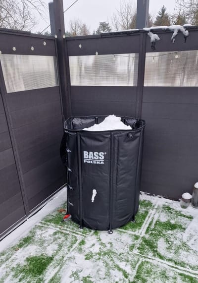 Regenton 250 l, zwart