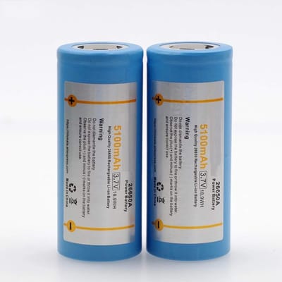 Oplaadbare Batterijen - Lithium Batterijen - Energie Vervoeren - Tot 600x Opladen - 6.5 x 2.6 x 2.6 cm