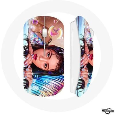 Draadloze Muis - MANIACASE - Blackpink Jisoo - USB Wi-Fi Inbegrepen - Compatibel met Mac en PC - Kleur Zwart