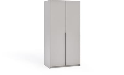 Kledingkast Apollonia zonder Spiegel 100 x 204 cm (kasjmier, zwarte handgrepen)