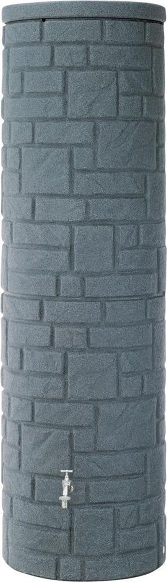 Regenton zuil XL | Regenvat muurmodel 460L | Extra grote graniet design tank