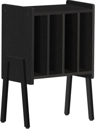 DnA® LP Opbergsysteem - Lp kast - Platenspeler Kast - Platenspeler Meubel - Vinyl Kast - Zwart - ‎30cm x 40cm x 66cm