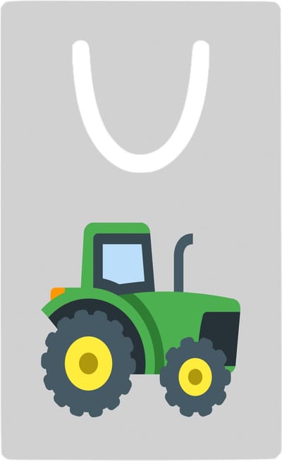 Hacebo® - Trekker metalen boekenlegger - Tractor - Boeren - Boerderij - voertuig Bladwijzer boekenleggers - 7.6 cm x 5cm