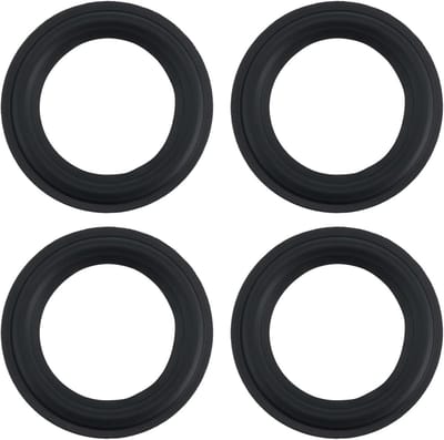 Set van 4 Rubber Randen voor Audio Speakers 74x47mm Geschikt voor 3 Inch Luidsprekers, Geluidsisolatie en Duurzaamheid