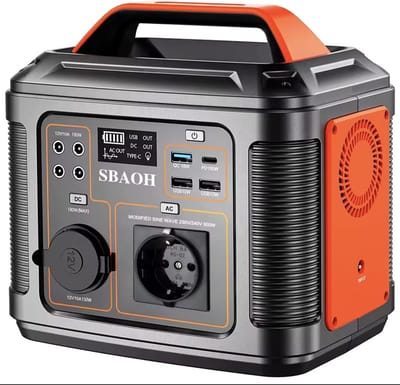 Handyworld - - Draagbare Krachtcentrale - 300W Zonnegenerator - Stroomgenerator 296Wh -Drie Oplaadmodi - 9 Uitvoerpoorten - Powerstation voor Kamperen