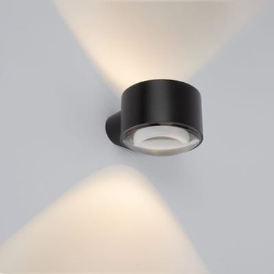 KS Verlichting - wandlamp - Scope - up - down - zwart - binnenverlichting - glas - aluminium - muurlamp - 3000K