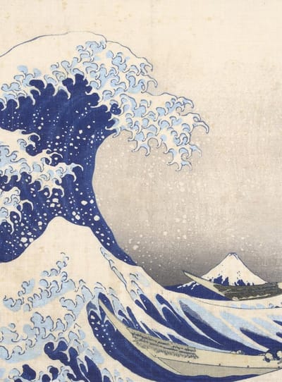 Schetsboek, Hokusai, de grote golf