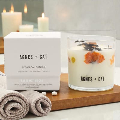 Agnes + Cat Botanische Sojawaskaars - Lakeland Mocha