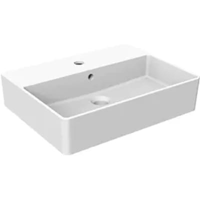 Aquavive Wasbak Carezza - Keramiek - Rechthoekig - Wit - 43x54,5x17,5cm