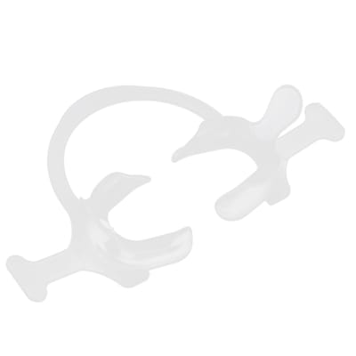 CShape Dental Cheek Lip Retractor Mondopener met handvat Tandartsaccessoire(L ) white